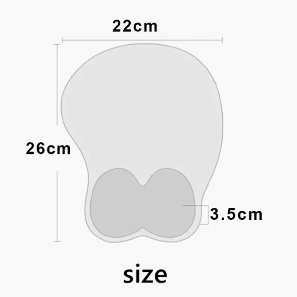 Custom 3d Mousepad With Wrist Support 26x22x3cm - Otaku Gift Store