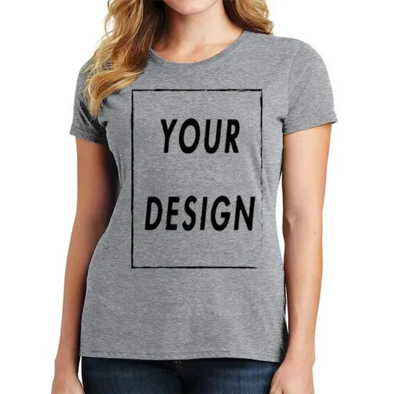 Custom Grey Tshirt Sample Women - Otaku Gift Store