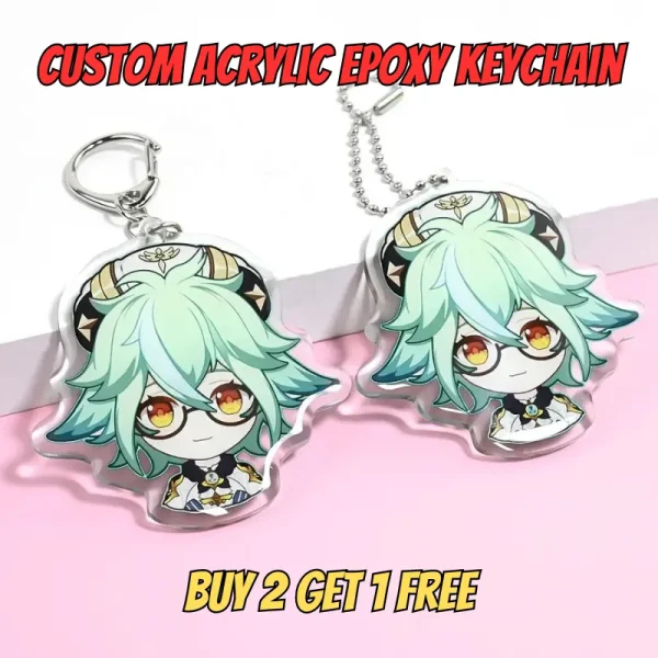 Custom Acrylic Epoxy Keychain