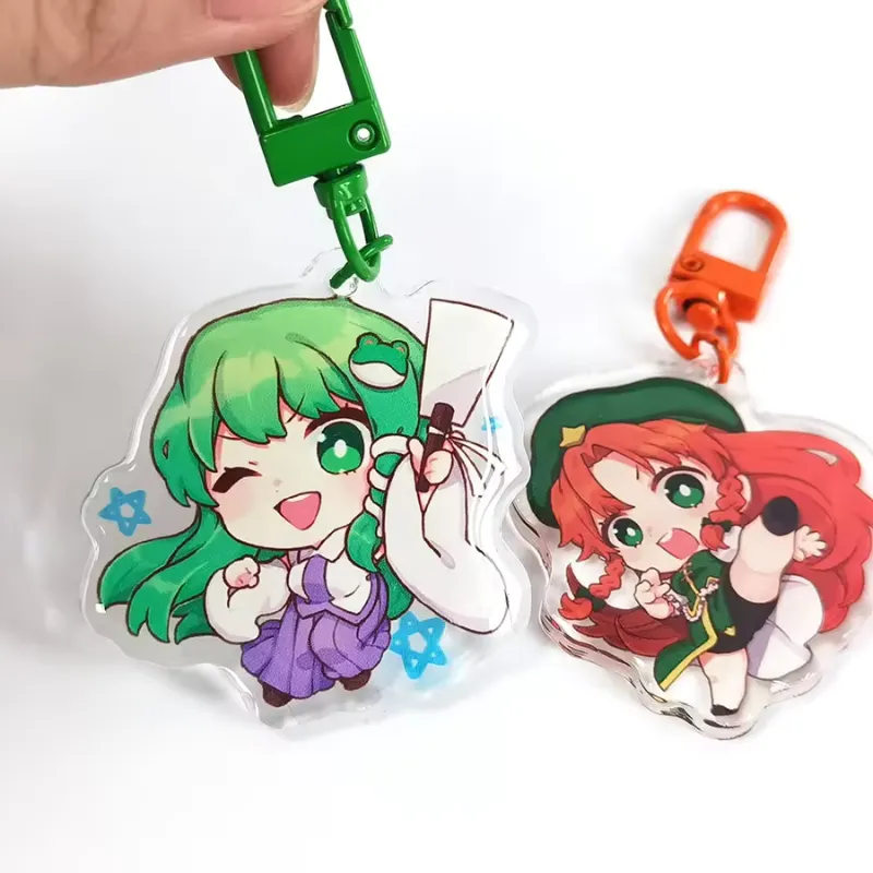 Custom Acrylic Epoxy Keychain Sample 3 Otaku Gift Store