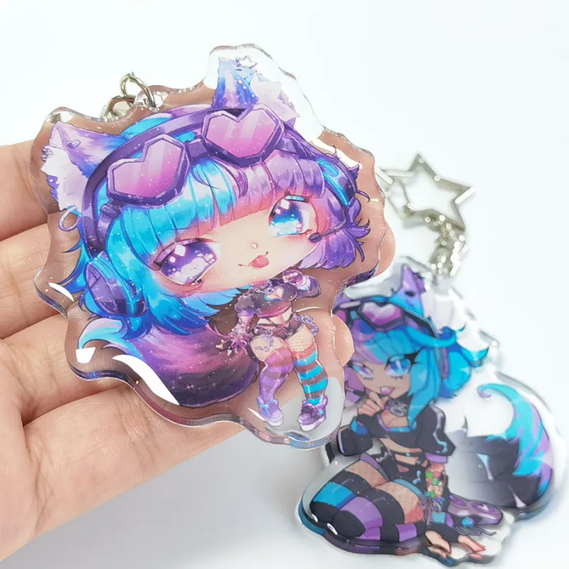 Custom Acrylic Epoxy Keychain Sample 7 Otaku Gift Store