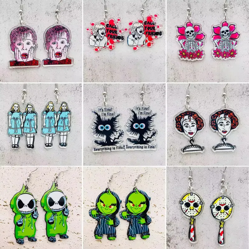 Custom Acrylic Anime Earrings 4 Custom Anime Acrylic Earrings Sample 19 - Otaku Gift Store