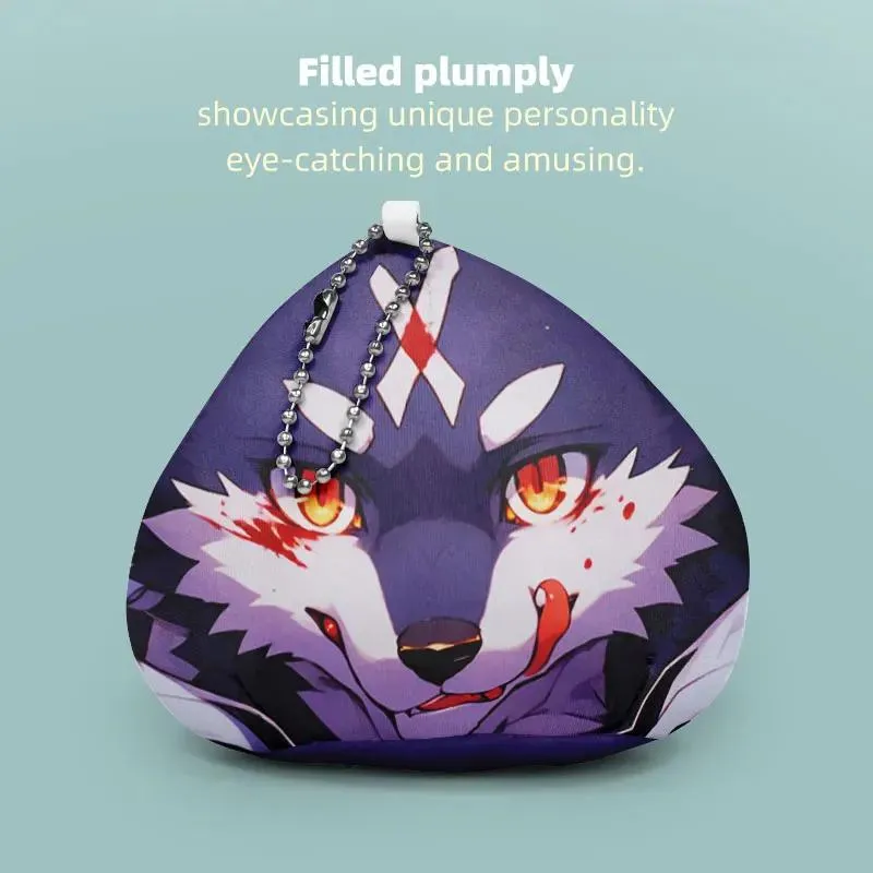 Custom Manjuu Plush Keychain 9 Custom Manjuu Plush Keychain Details 3 - Otaku Gift Store