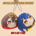 Custom Manjuu Plush Keychain - Otaku Gift Store