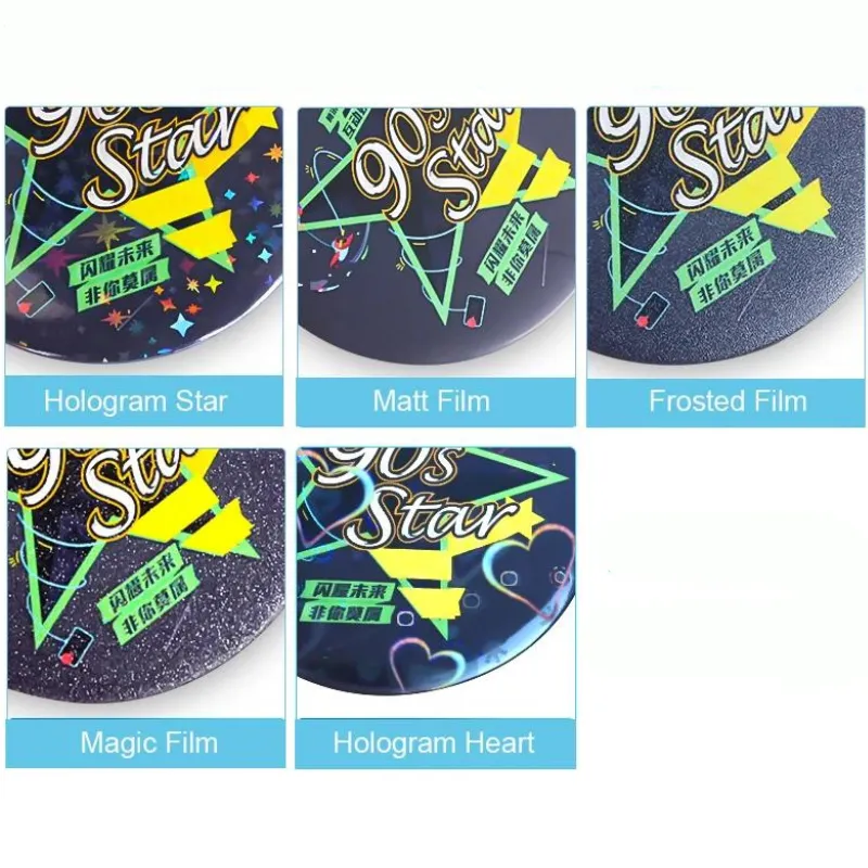 Custom Pin Buttons (Round) 4 Custom Pin Buttons Film Option 2 - Otaku Gift Store