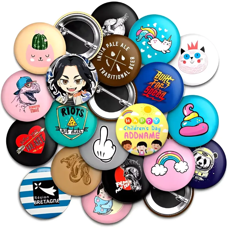 Custom Pin Buttons sample 18 Otaku Gift Store