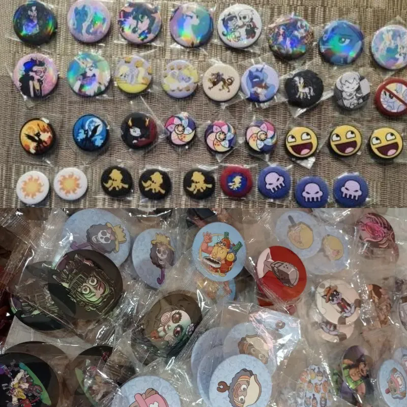Custom Pin Buttons sample 4 Otaku Gift Store