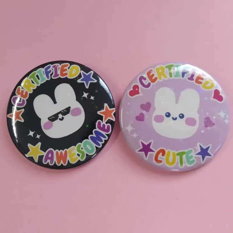 Custom Pin Buttons sample 9 Otaku Gift Store
