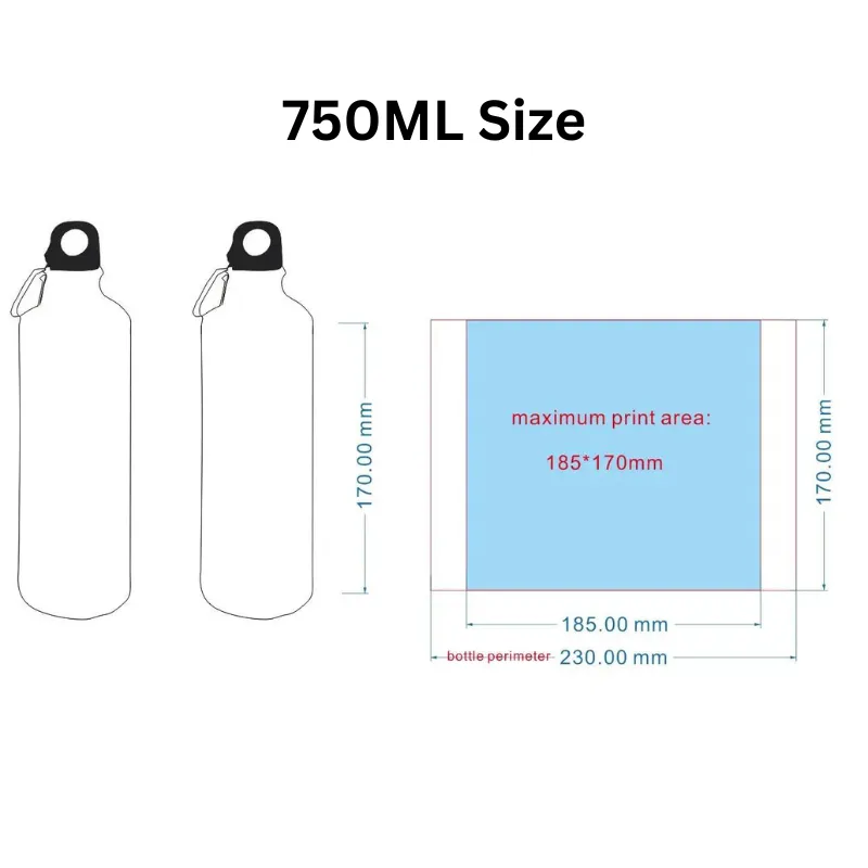 Custom Sports Bottle 750ML Otaku Gift Store