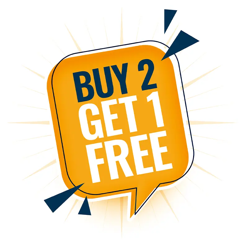Buy 2 get 1 free offer by Otaku Gift Store